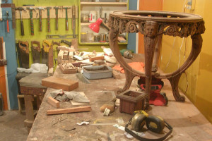 12 banco, mesa ángeles y pieza nueva