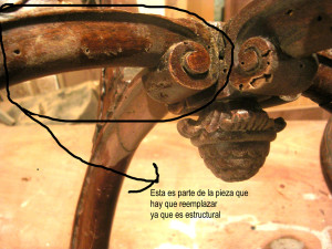 6 pieza a reemplazar -detalle unión central