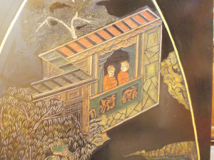 Mueble platos - detalle pintura  blog