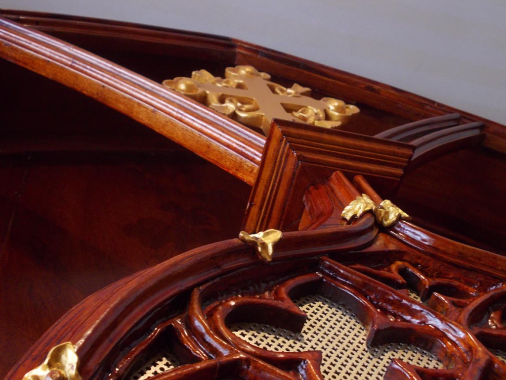 Detalle rosetón y cruce de arcos