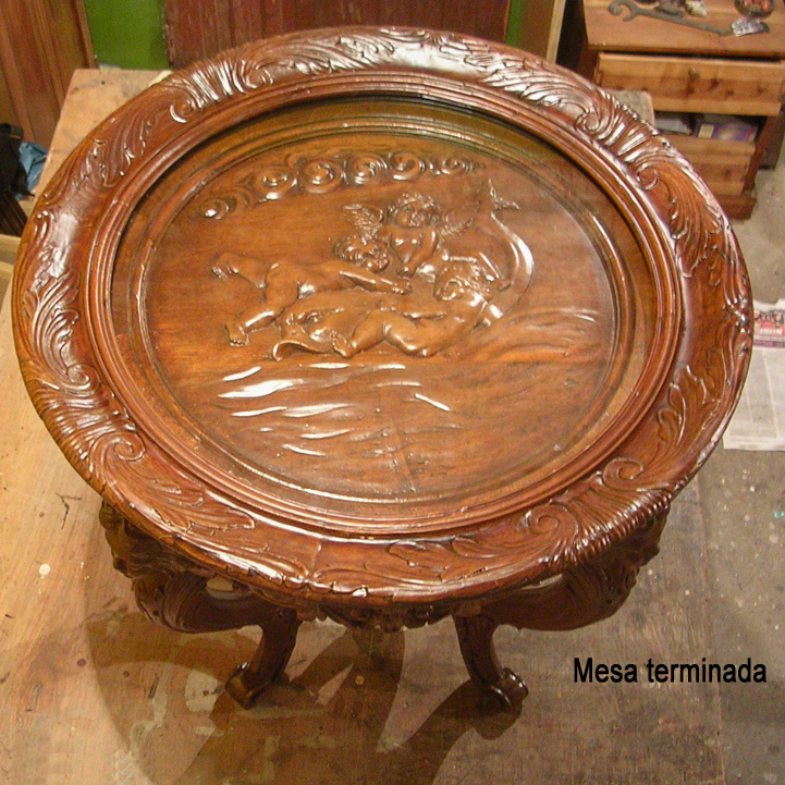 Restauración mesa ratona
