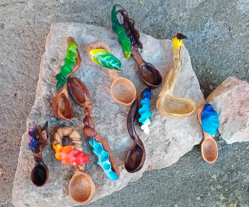 Montón de cucharas Montón de cucharas